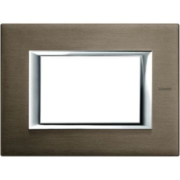 BTICINO HA4803BR placca rettangolare 3 moduli serie axolute 3P bronzo BTICINO HA4803BR placca rettangolare 3 moduli serie axolute 3P bronzo