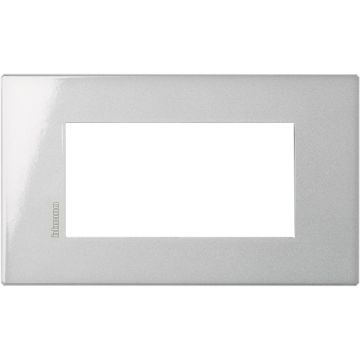 Bticino Placca Axolute Air 4 moduli - Tech - materiale metallo HW4804HC