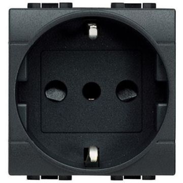 Bticino L4140 living international - presa std schuko tedesco/italiano P30 16A 250Vac antracite