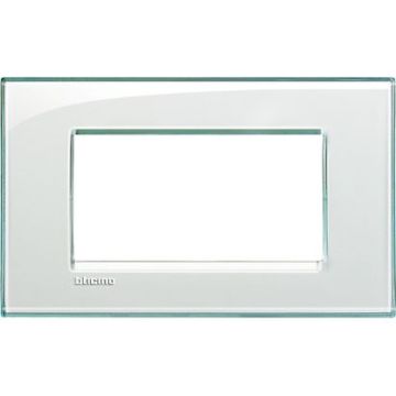 BTICINO Living Light LL - placca rettangolare 4P acquamarina LNA4804KA