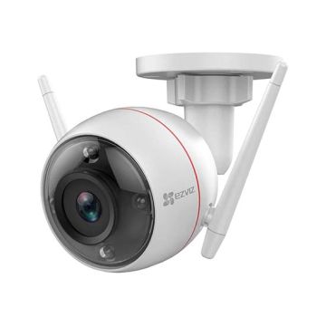 EZVIZ C3W Telecamera Bullet WiFi 2MP Full HD con visione notturna a colori, sirena integrata e luce stroboscopica