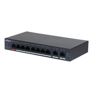 Dahua CS4010-8ET-110 Switch di rete gestito dal cloud 8 porte PoE + 2 porte RJ45 10/100/1000Mbps 110W Gestione remota DoLynk Care