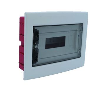 ETTROIT Centralino elettrico da incasso 18 moduli IP40 con portello trasparente fumè grigio RAL 7030 - DB110918