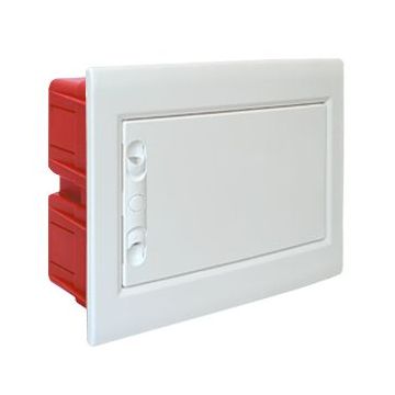 ETTROIT Centralino elettrico da incasso 8 moduli con portello cieco grigio IP40 - DB112908