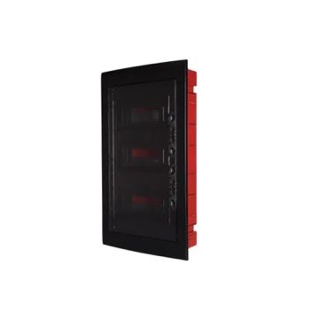 ETTROIT Centralino elettrico da incasso 36 moduli IP40 con portello cieco nero - DB112936B