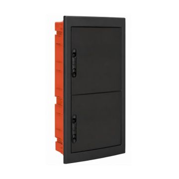 ETTROIT Centralino elettrico da incasso 72 moduli IP40 con portello cieco nero - DB112972B