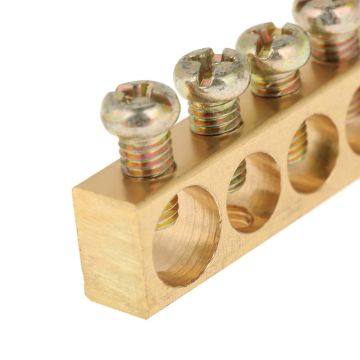 ETTROIT Barra di terra equipotenziale in ottone 61 fori 1.5mm per quadro elettrico - DB14981