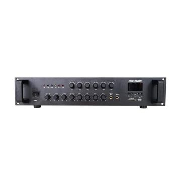 Hikvision DS-QAE0A240G1-VB6/EU Amplificatore PA analogico a 6 zone da 240 W con Bluetooth, USB, controllo del volume indipendente e montaggio rack