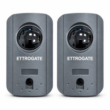 ETTROGATE Coppia Fotocellule di Sicurezza IR 15 m 12/24V AC/DC ET8008