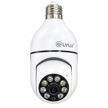 ETTROIT Telecamera Wi-Fi E27 a Lampadina 2 MP Motorizzata iCSee ET9004