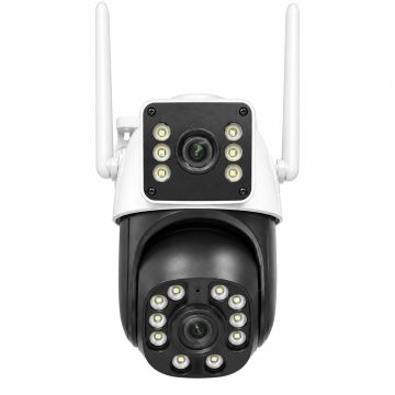 ETTROIT Telecamera Wi-Fi Motorizzata Doppia Ottica 3 MP + 3 MP 3,6 mm ET9005