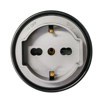 ETTROIT Presa Schuko Plug&Play per Sistema a Binario 16A 240V Grigio ETG2102 