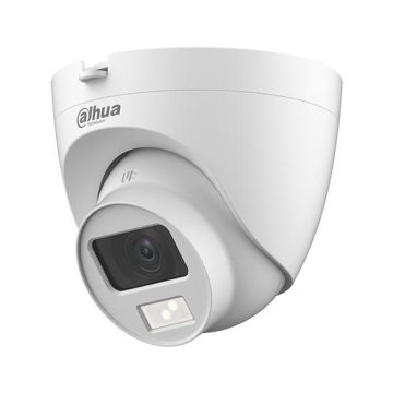 Dahua HAC-HDW1500CLQ-IL-A Telecamera dome Eyeball hdcvi ibrida 4in1 HD+ 2K 5Mp 2.8mm Smart Dual Light audio osd IP67