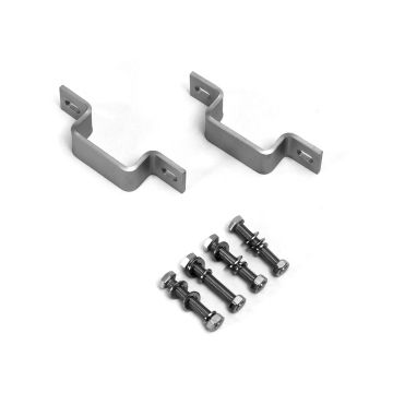 Coppia di ganci quadrati acciaio inox SUS304 per staffe da balcone pannello fotovoltaico, per tubi max 40*30mm