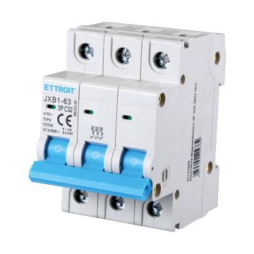 ETTROIT Interruttore Magnetotermico automatico 3P 32A 380V 6KA 3 moduli din - JX133260