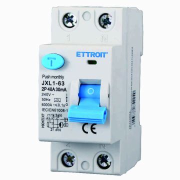 ETTROIT JX324064 Interruttore Differenziale Puro 2P 40A 30mA 220V-6KA CLASSE A
