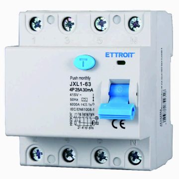 ETTROIT JX342564 Interruttore Differenziale Puro 4P 25A 30mA 380V-6KA CLASSE A