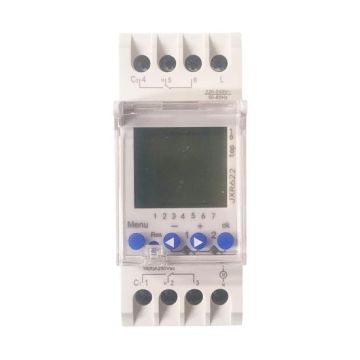 ETTROIT Interruttore Astronomico Orario timer settimanale DIN 2 Canali 16A 230V - JX62216