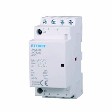 ETTROIT Contattore Modulare DIN AC 4P 220V 25A 4 Contatti NO 4NO - JX74250