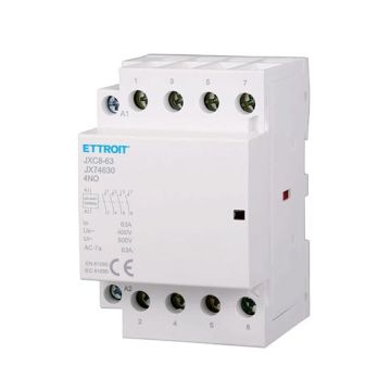 ETTROIT Contattore Modulare DIN AC 4P 220V 63A 4 Contatti NO - JX74630