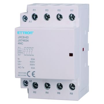 ETTROIT Contattore Modulare DIN AC 4P 220V 63A 4 Contatti NC - JX74634