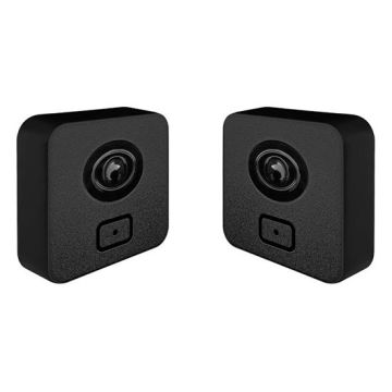 Coppia di fotocellule infrarosso da parete sottili per cancelli/porte 12-24V 20M IP55 Nologo LOOK-FEmini