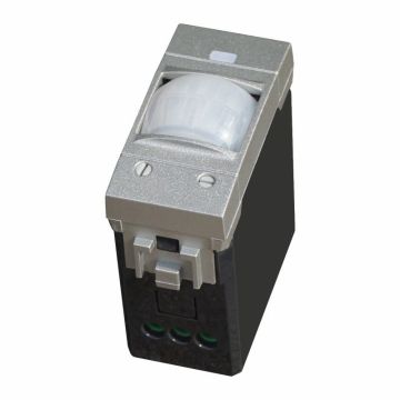 ETTROIT Sensore di Movimento 1 Modulo Grigio con Regolazione Tempo/Lux Compatibile BTicino Living – SKU LG1800