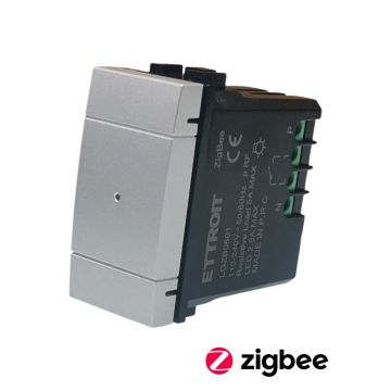 ETTROIT Deviatore Smart ZigBee Tuya 230V Grigio compatibile BTicino Living  - LGZB0801 