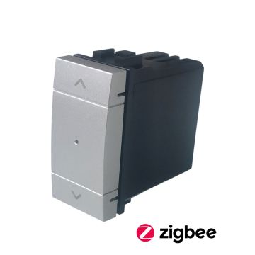ETTROIT Pulsante Saliscendi Smart ZigBee LGZB1202 230V Tapparella GRIGIO compatibile BTicino Living – SKU LGZB1202