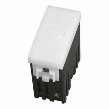 ETTROIT Lampada Segnapasso LED 1 Modulo 220V 6000K con Interruttore Frontale Click ON/OFF Compatibile BTicino Living Colore Nero – SKU LN0301