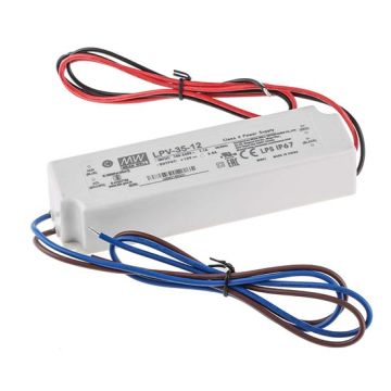 Meanwell LPV-35-12 Alimentatore switching a uscita singola 12V 36W 3A impermeabile IP67 Meanwell LPV-35-12 Alimentatore switching a uscita singola 12V 36W 3A impermeabile IP67