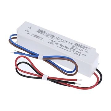 Meanwell LPV-60-12 Alimentatore switching a uscita singola 12V 60W 5A impermeabile IP67 Meanwell LPV-60-12 Alimentatore switching a uscita singola 12V 60W 5A impermeabile IP67