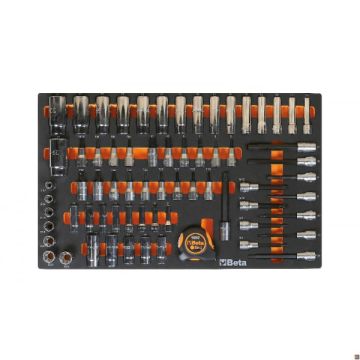BETA 024500872 moduli soft assortiti 68UT bussole da 3/8" e da 1/2" M125