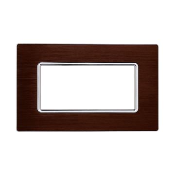 ETTROIT MT86410 Placca alluminio Serie Solar 4P Colore Bronzo Compatibile Con Bticino Matix