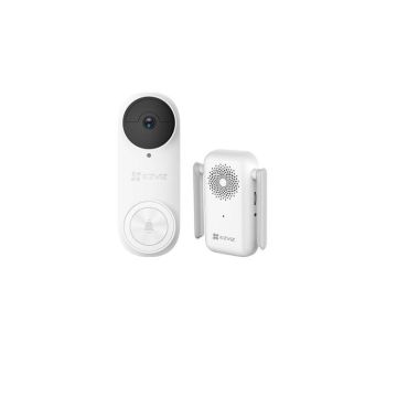 EZVIZ DB2 Videocitofono Wi-Fi 2K a Batteria con Campanello Interno, Rilevamento Persone AI e Visione Notturna