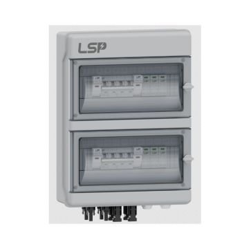 V-TAC Quadro di campo DC a 2 Stringhe e 2 MPPT 1000VDC 16A IP65 centralino 18 Moduli LSP - 11951