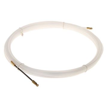 Sonda passacavi professionale in Nylon trasparenti a testa fissa Ø4mm lunghezza 10 metri Sonda passacavi professionale in Nylon trasparenti a testa fissa Ø4mm lunghezza 10 metri
