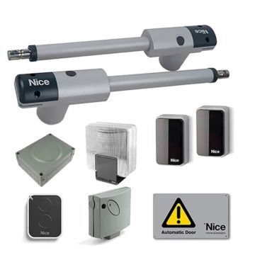 Nice TOO4524KCE Kit Automazione Cancello Battente 24V per Ante fino a 4,5 m e 250 kg pistone telescopico