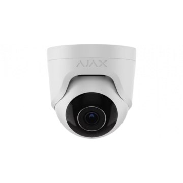 Ajax TurretCam telecamera IP POE 5Mpx 2.8 mm AI IR 35mt ASP POE colore bianco videosorveglianza baseline 64923.197.WH1