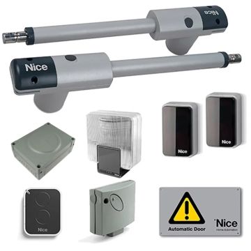 Nice TOO3024KCE Kit Automazione Cancelli a Battente 24V per Ante fino a 3mt e 300 Kg
