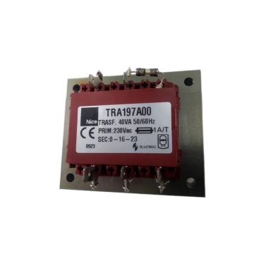 Nice ricambio originale - trasformatore 230V 22V 1A TRA197A00 per RUN1800  ( SOSTITUISCE TRA142.1025)