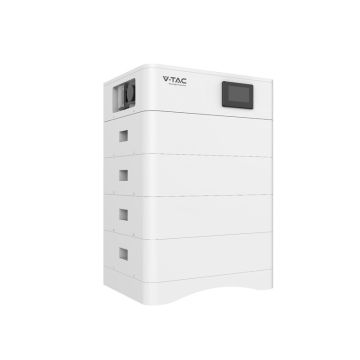 V-TAC Kit batteria 20kWh ALTA TENSIONE (4*5.12kWh)batterie di Accumulo Impilabili BMS Integrato 204.8V, IP65, CEI 0-21 - 120024