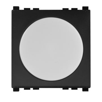 ETTROIT Lampada Segnapasso LED 2 Moduli 220V 6000K con Interruttore Click On/Off Serie VENUS Compatibile Vimar Arké – VA0302