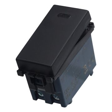 ETTROIT Interruttore unipolare 1P 16A colore nero compatibile Vimar Arke VA0401