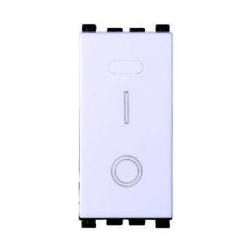 ETTROIT Interruttore bipolare 2P 16A 0-1 colore bianco Compatibile con Vimar Arke VA0402B