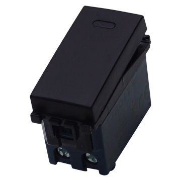 ETTROIT Deviatore 1P 16A colore Nero, compatibile Vimar Arke, VA0801