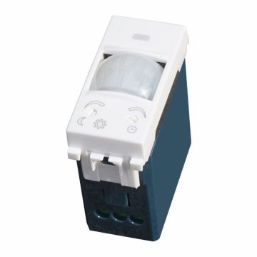ETTROIT Sensore di Movimento 1 Modulo con Regolazione Tempo/Lux Compatibile Vimar Arké – SKU VA1800B