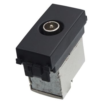 ETTROIT Connettore TV maschio, colore nero, compatibile Vimar Arke VA2250