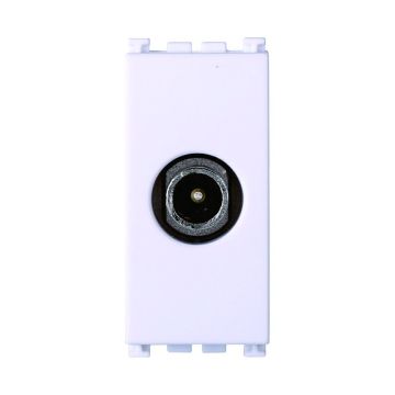 ETTROIT Connettore TV maschio, colore bianco, compatibile Vimar Arke VA2250B
