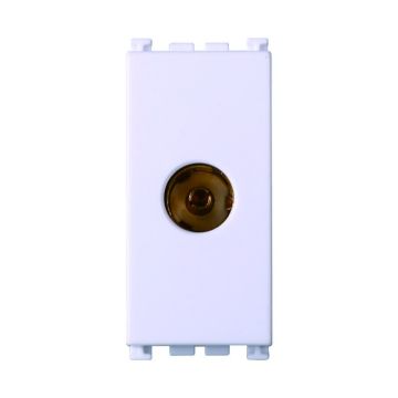ETTROIT Connettore TV femmina colore Bianco , compatiblle VIMAR Arke - VA2251B
